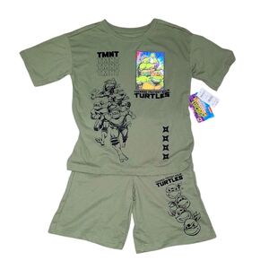Nickelodeon TMNT Kids Matching Set in Olive Green NWT